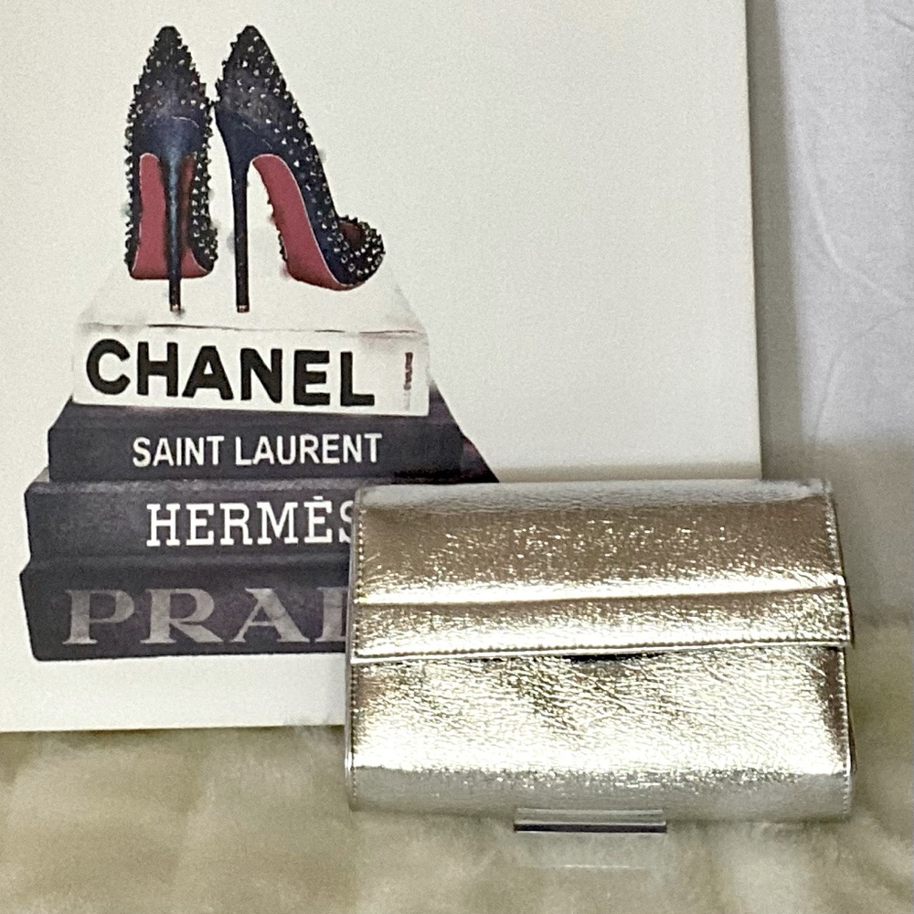 Berne Of California Silver Clutch with tags